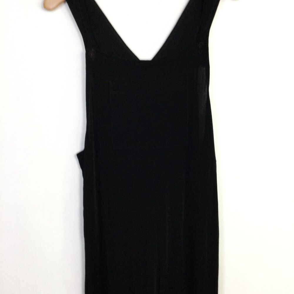Chico's Travelers Womens Overall  Sleeveless Wide Leg Black Size 2 - Picture 3 of 9